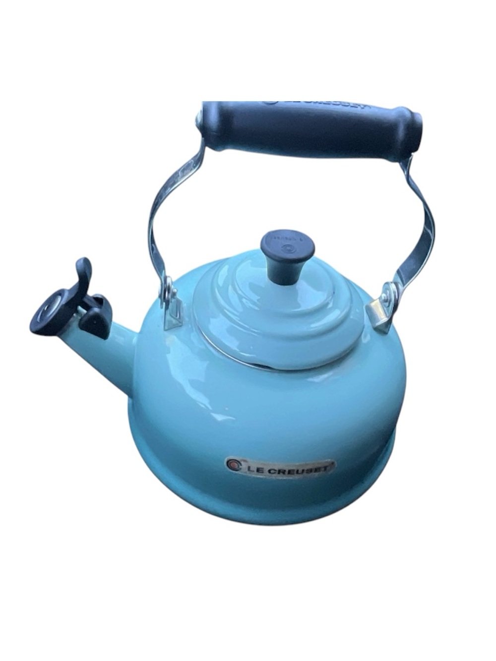 Le Creuset Light Blue Enamel Whistling Kettle